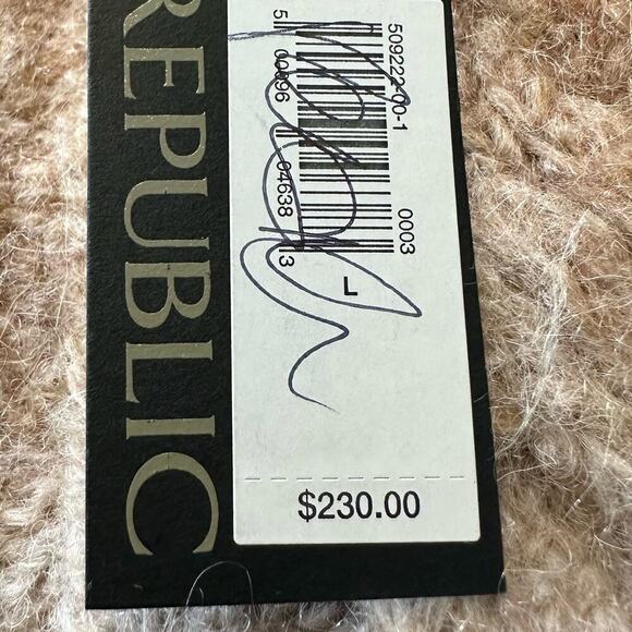 NWT Banana Republic Alpaca Spacedye Cable-knit Sweater Large - Picture 7 of 12